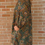 Autumn Tapestry Collared Dress - Jessi Jayne Boutique