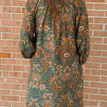 Autumn Tapestry Collared Dress - Jessi Jayne Boutique