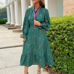 Forest Fairytale Embroidered Midi Dress - Jessi Jayne Boutique