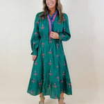 Forest Fairytale Embroidered Midi Dress - Jessi Jayne Boutique