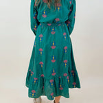 Forest Fairytale Embroidered Midi Dress - Jessi Jayne Boutique