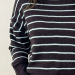 Chestnut Stripes Knit Pullover - Jessi Jayne Boutique