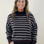 Chestnut Stripes Knit Pullover - Jessi Jayne Boutique