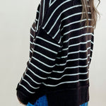 Chestnut Stripes Knit Pullover - Jessi Jayne Boutique