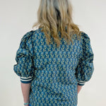 Garden Stripe Half Zip Top - Jessi Jayne Boutique