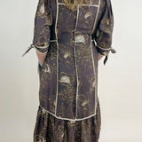 Mocha Botanical Midi Dress - Jessi Jayne Boutique