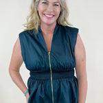 Power Hour Black Peplum Top - Jessi Jayne Boutique