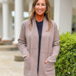 Sutton Pocketed Open Front Cardigan - Jessi Jayne Boutique
