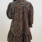 Brown Midnight Petals Corduroy Dress - Jessi Jayne Boutique