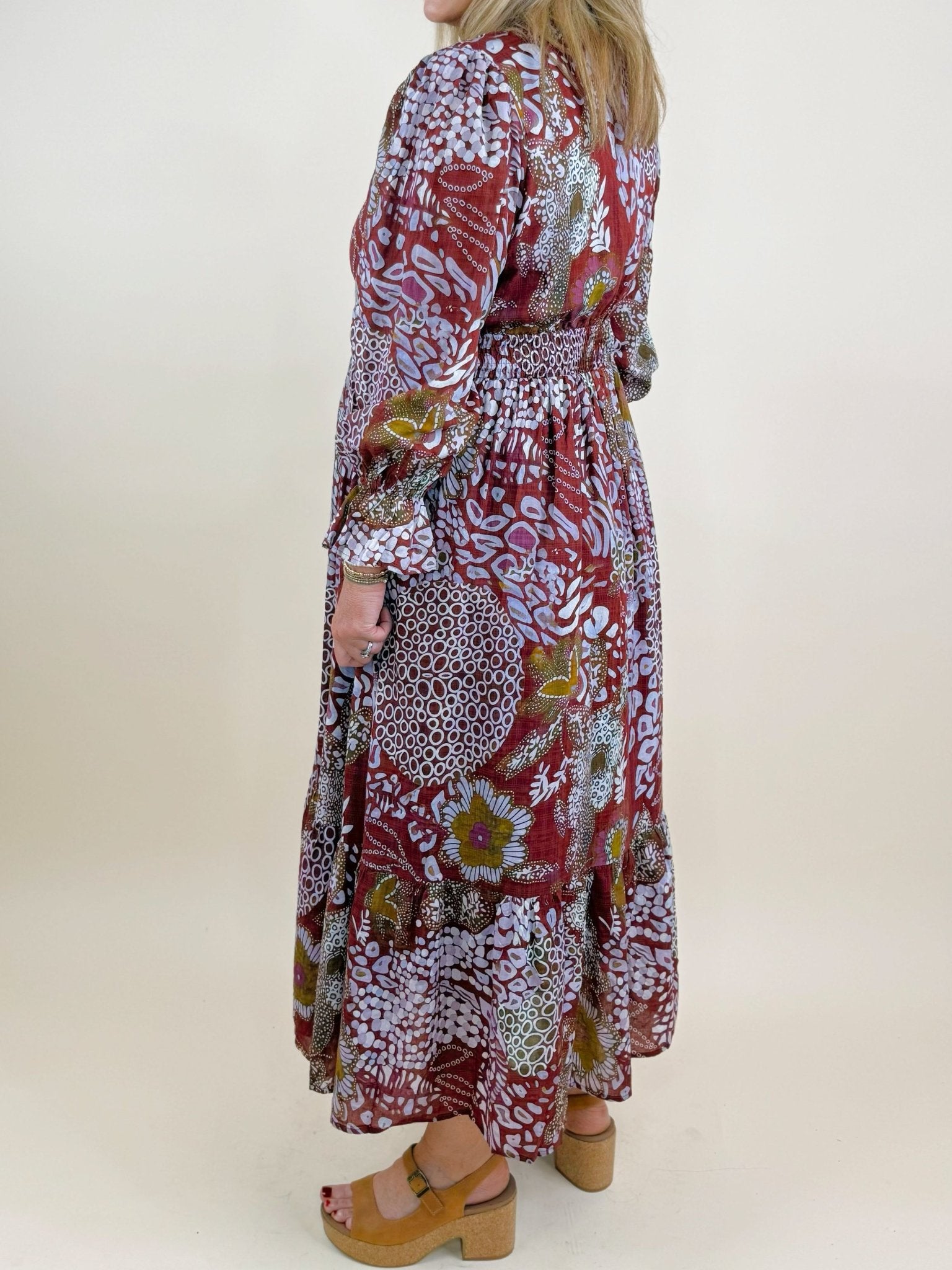 Merlot Muse Midi Dress - Jessi Jayne Boutique