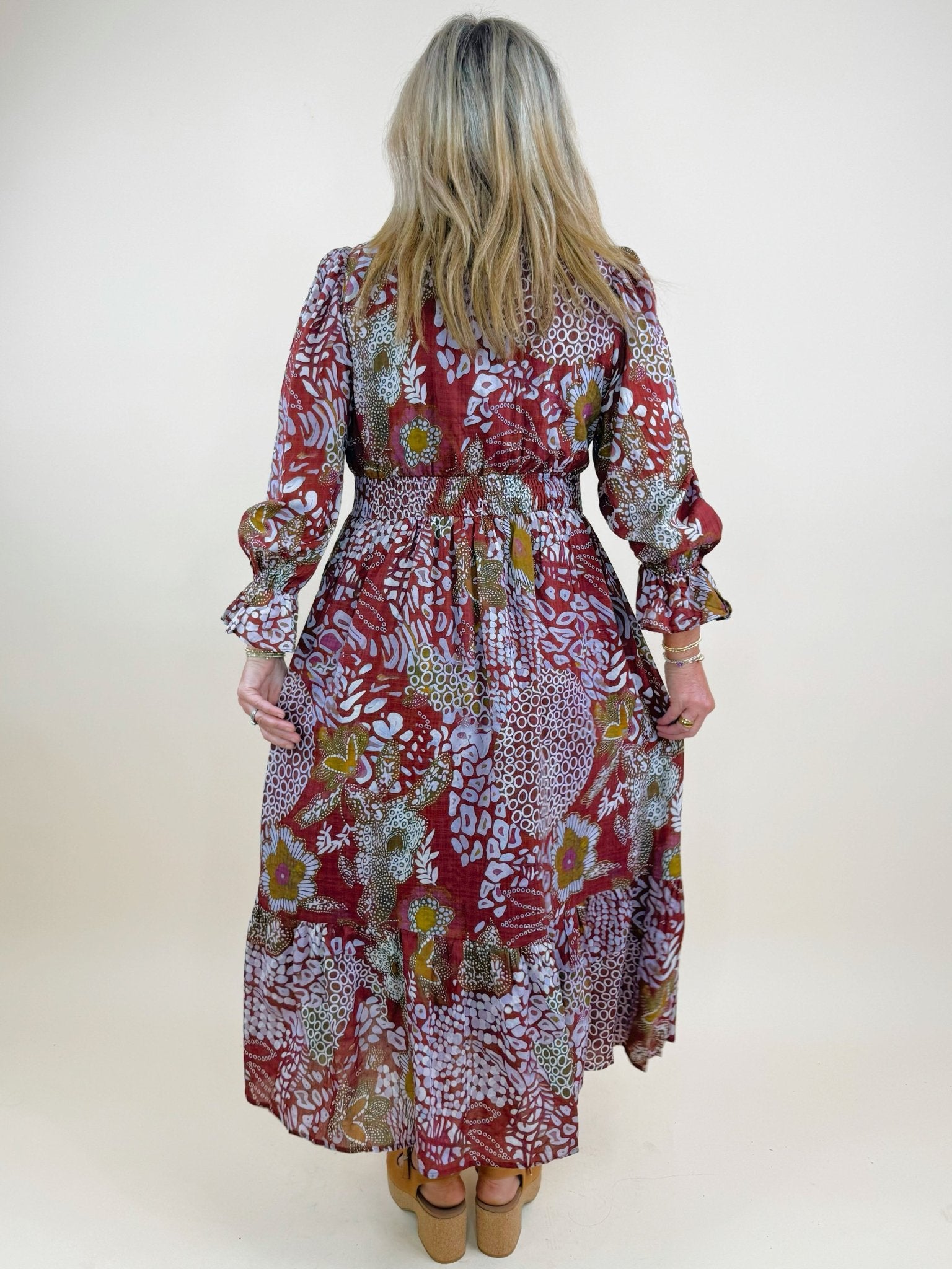 Merlot Muse Midi Dress - Jessi Jayne Boutique
