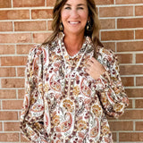 Harvest Muse Paisley Blouse - Jessi Jayne Boutique