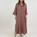 Cocoa Luxe Midi Dress - Jessi Jayne Boutique