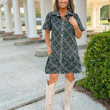 Falling for You Luxury Plaid Dress - Jessi Jayne Boutique