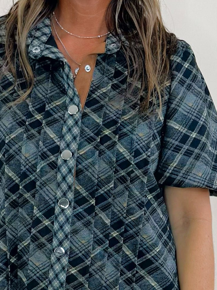 Falling for You Luxury Plaid Dress - Jessi Jayne Boutique