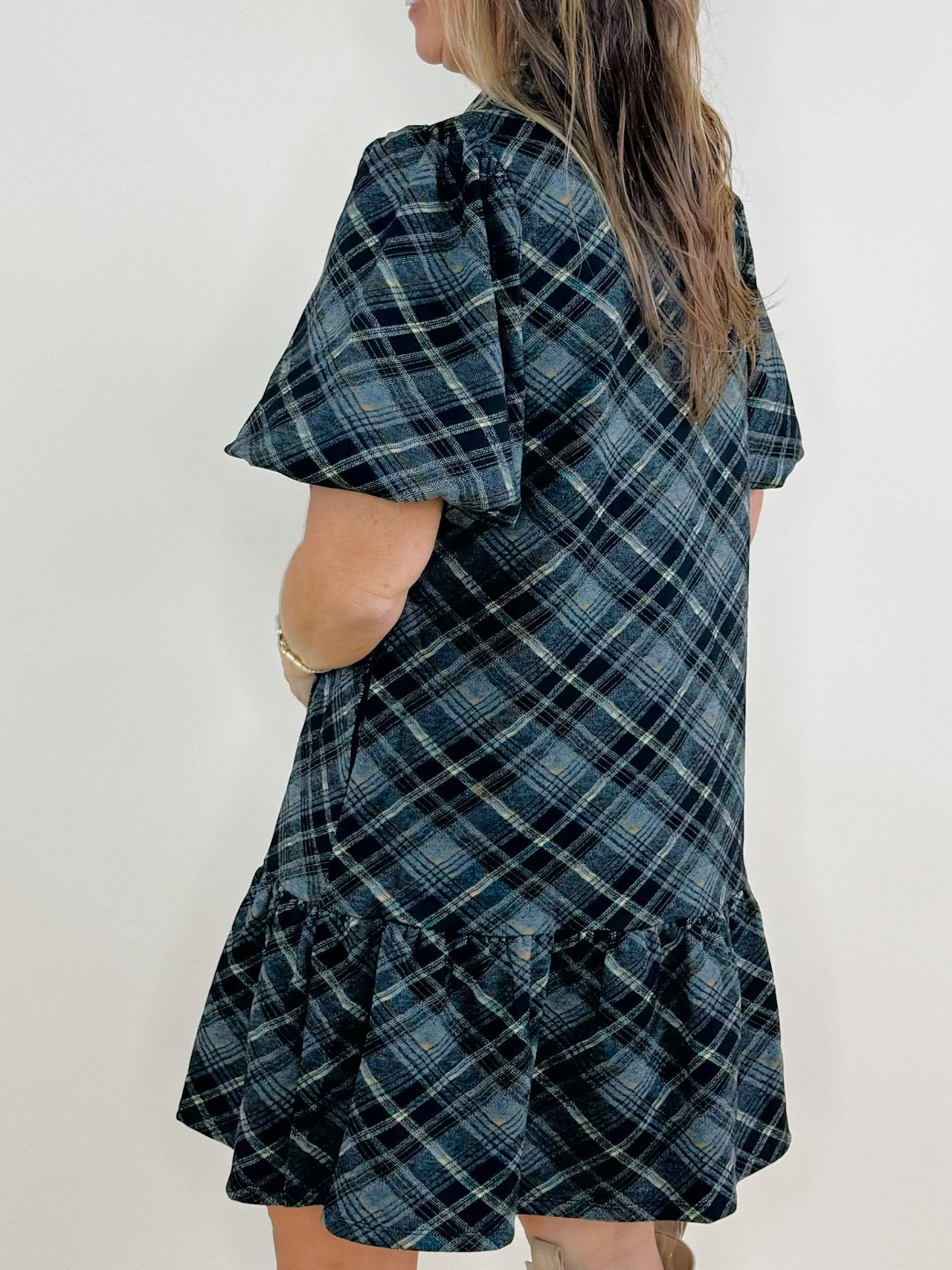Falling for You Luxury Plaid Dress - Jessi Jayne Boutique