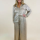 Desert Viper Snake Print Wide Leg Pants - Jessi Jayne Boutique