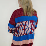 Sutton Colorblock Printed Cardigan - Jessi Jayne Boutique