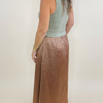 Mocha Moments Mixed Media Maxi Dress - Jessi Jayne Boutique