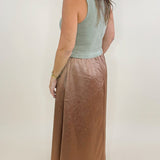 Mocha Moments Mixed Media Maxi Dress - Jessi Jayne Boutique