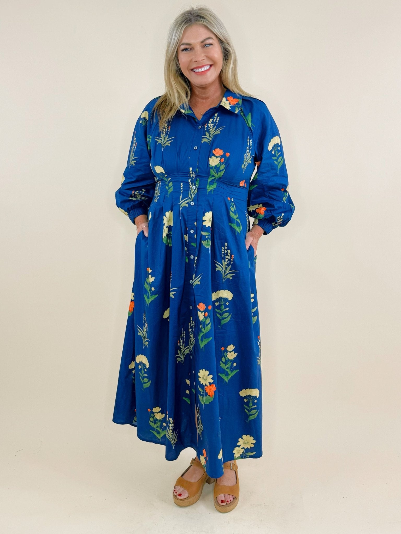 Twilight Garden Midi Dress - Jessi Jayne Boutique