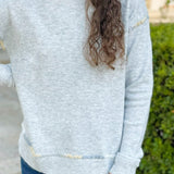 Frosted Mist Stitch Detail Sweater - Jessi Jayne Boutique