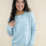 Frosted Mist Stitch Detail Sweater - Jessi Jayne Boutique