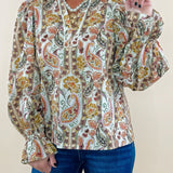 Harvest Muse Paisley Blouse - Jessi Jayne Boutique
