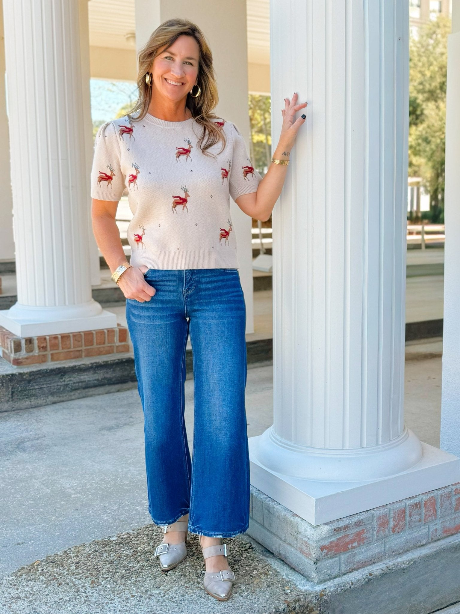 Reindeer Games Sweater Top - Jessi Jayne Boutique