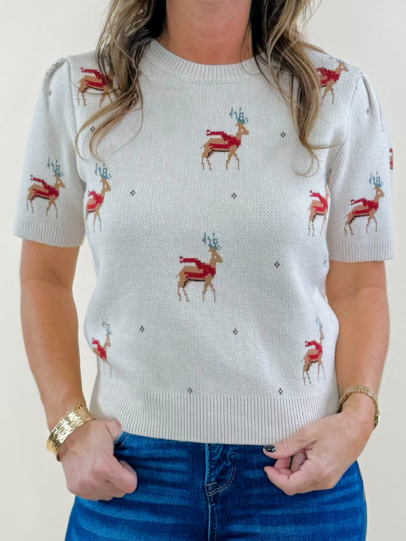 Reindeer Games Sweater Top - Jessi Jayne Boutique