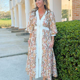Paisley Garden Midi Dress - Jessi Jayne Boutique