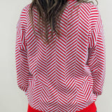 Candy Stripe Crew Sweater - Jessi Jayne Boutique