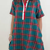 Merry Tartan Plaid Mini Dress - Jessi Jayne Boutique