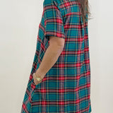 Merry Tartan Plaid Mini Dress - Jessi Jayne Boutique