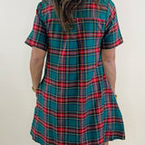Merry Tartan Plaid Mini Dress - Jessi Jayne Boutique