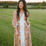 Paisley Garden Midi Dress - Jessi Jayne Boutique