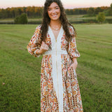 Paisley Garden Midi Dress - Jessi Jayne Boutique