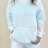 Sunkissed Coconut Quilted Pastel Floral Hoodie - Jessi Jayne Boutique
