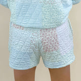 Sunkissed Coconut Quilted Pastel Floral Shorts - Jessi Jayne Boutique