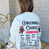 Sunkissed Coconut Gingerbread Recipe Embroidered Sweatshirt - Jessi Jayne Boutique