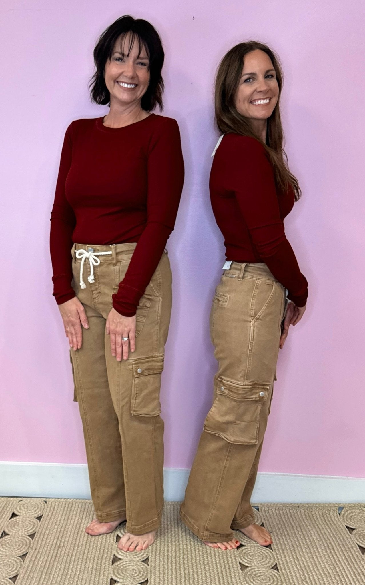 Alexia Cocoa High Rise Ankle Cargo Jeans (Risen) - Jessi Jayne Boutique