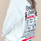 Sunkissed Coconut Gingerbread Recipe Embroidered Sweatshirt - Jessi Jayne Boutique