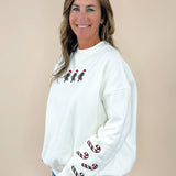 Sunkissed Coconut Gingerbread Recipe Embroidered Sweatshirt - Jessi Jayne Boutique