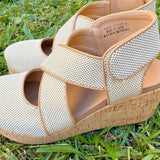 Corky Case Closed Caramel Combo Wedge - Jessi Jayne Boutique