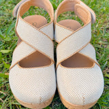 Corky Case Closed Caramel Combo Wedge - Jessi Jayne Boutique