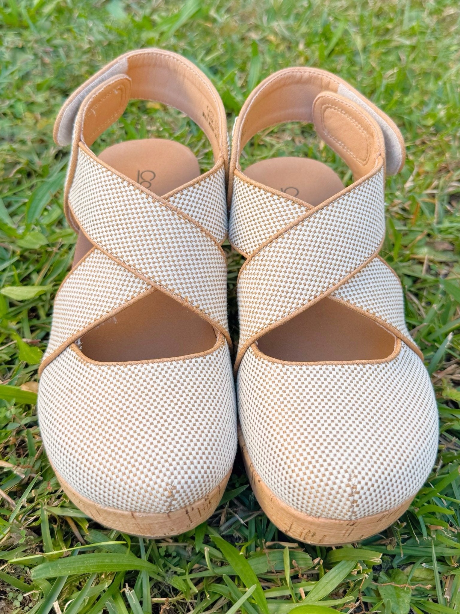 Corky Case Closed Caramel Combo Wedge - Jessi Jayne Boutique
