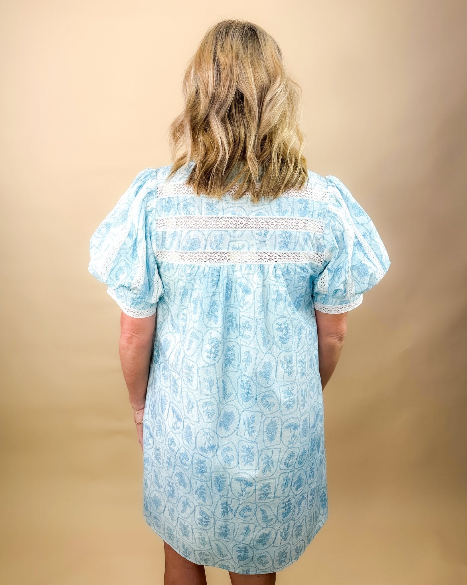 Sweet Magnolia Puff Sleeve Dress - Jessi Jayne Boutique