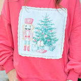 Jolly Nutcracker Lace Sweatshirt - Jessi Jayne Boutique