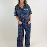 Merry Plaid Pajama Pants Set - Jessi Jayne Boutique