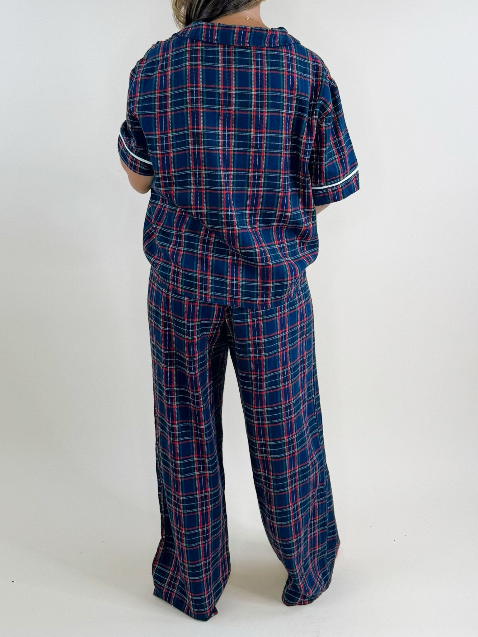 Merry Plaid Pajama Pants Set - Jessi Jayne Boutique